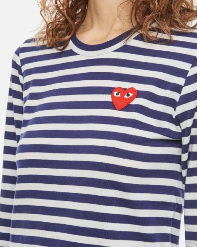 Logo Long Sleeve Striped Shirt-- Rayon Fabric Velvet Fabric Corduroy Fabric