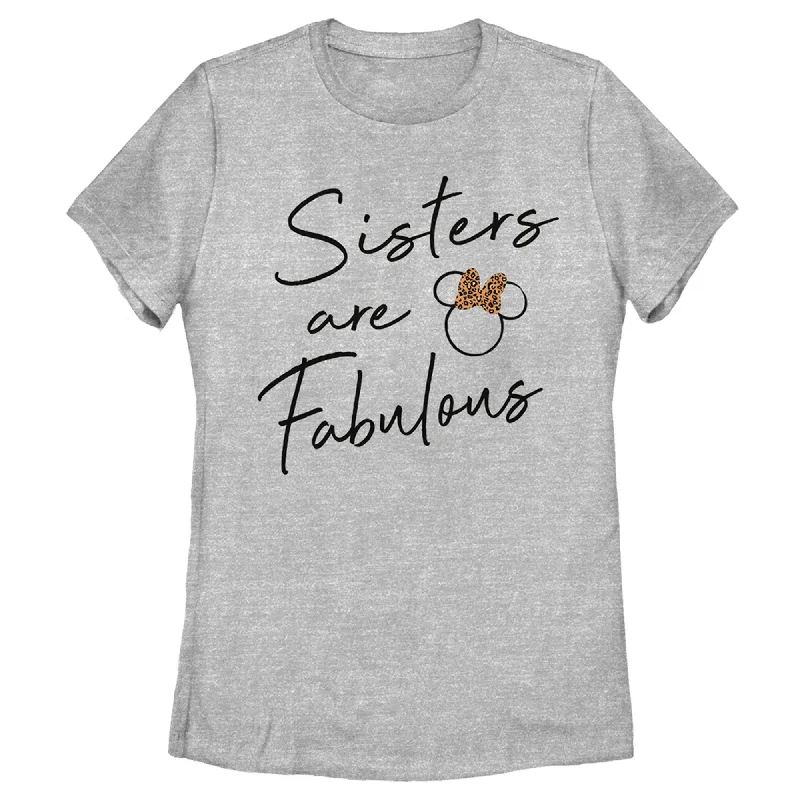 Women's Mickey & Friends Sisters are Fabulous T-Shirt -- Basic T-Shirt Crew Neck Short Sleeve