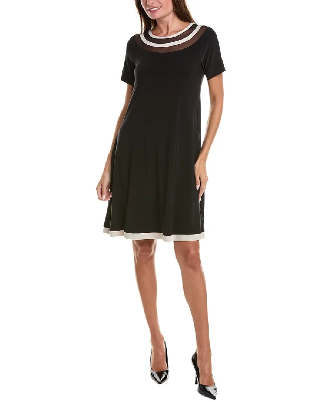 Joseph Ribkoff T-Shirt Dress-- Mesh Canvas Denim