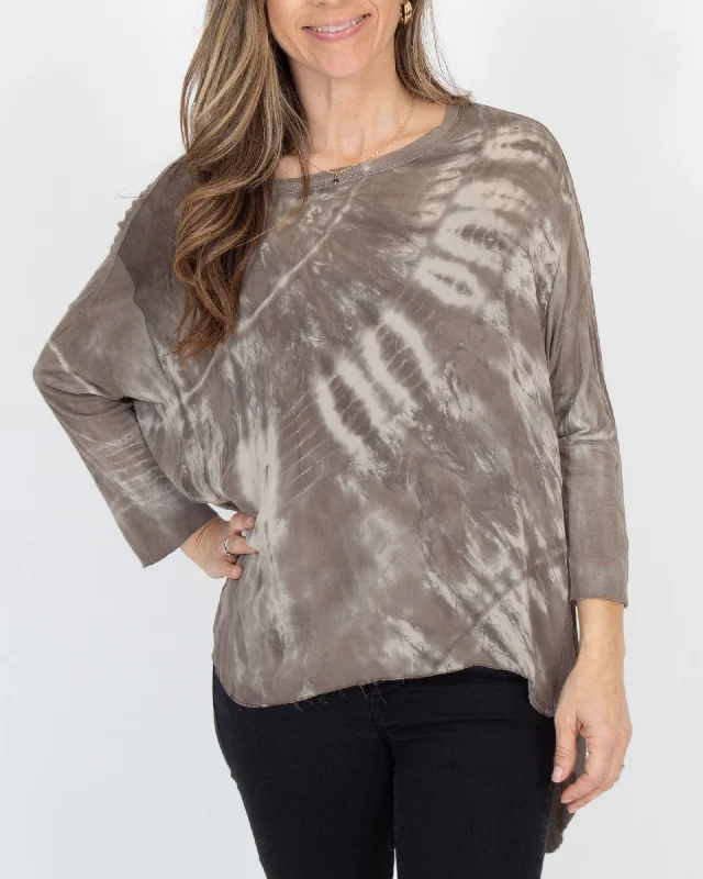 Cacoon Shirt-- Solid Print Embellished
