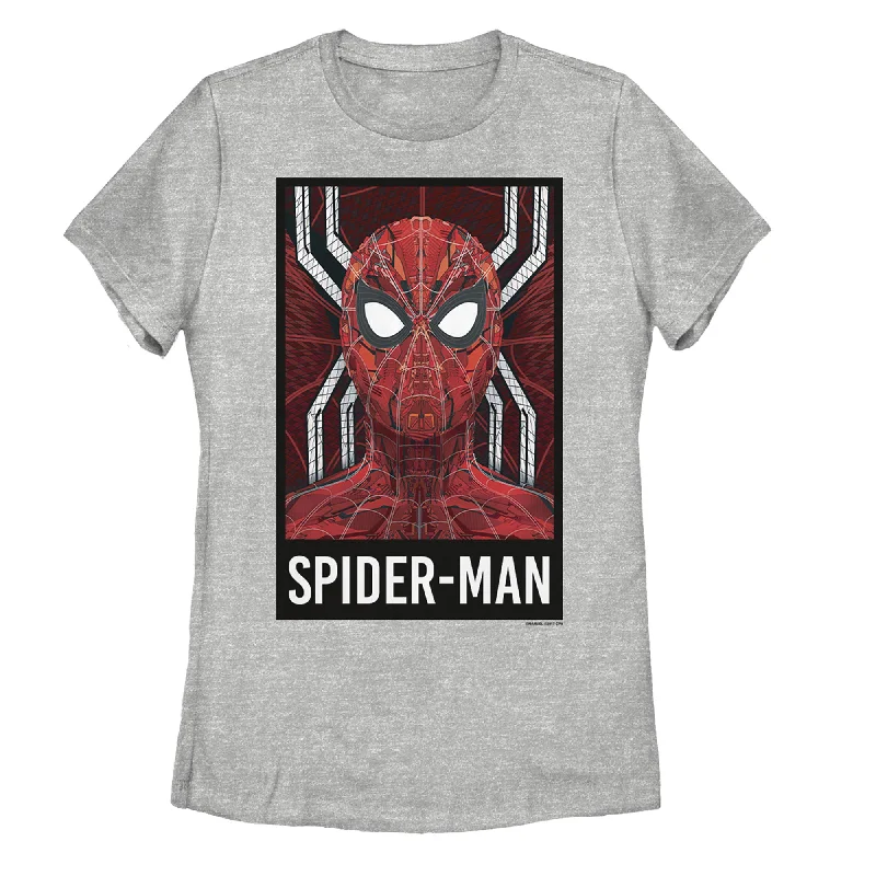 Women's Marvel Spider-Man: Far From Home Tech Suit T-Shirt-- Collared Crew Neck Turtle Neck