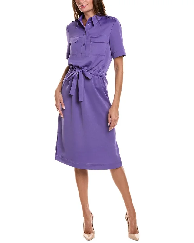 St. John Pocket Shirtdress-- Iron Safe Non-Iron Wrinkle Free