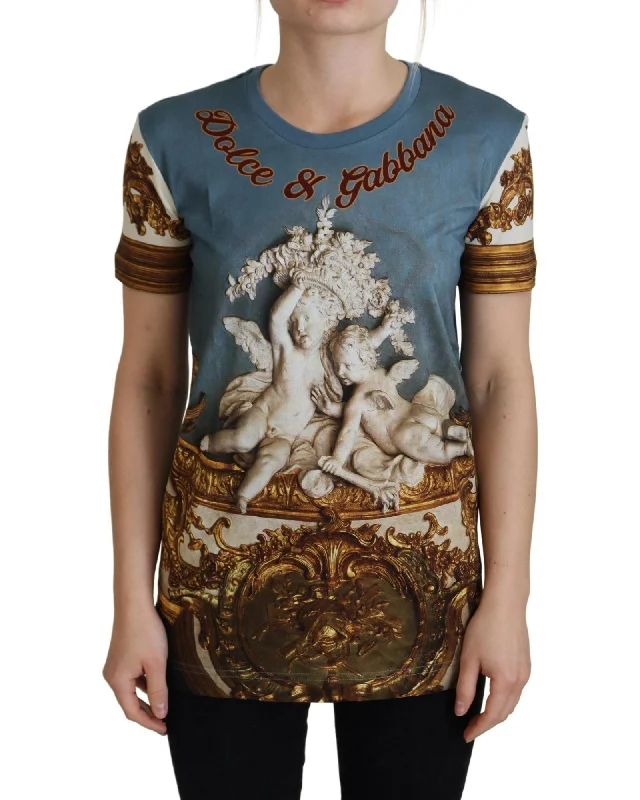 Dolce & Gabbana  Baroque Angel TShirt for Women-- Cozy Warm Stylish
