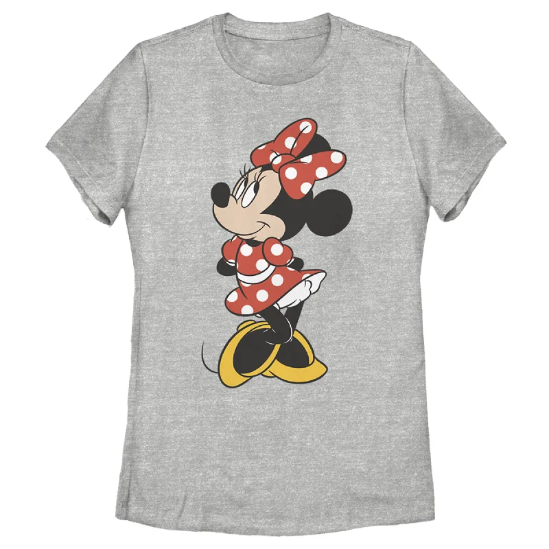 Women's Mickey & Friends Minnie Mouse Portrait T-Shirt-- Plaid T-Shirt Polka Dot Checkered Women's Mickey & Friends Minnie Mouse Portrait T-Shirt-- Plaid T-Shirt Polka Dot Checkered