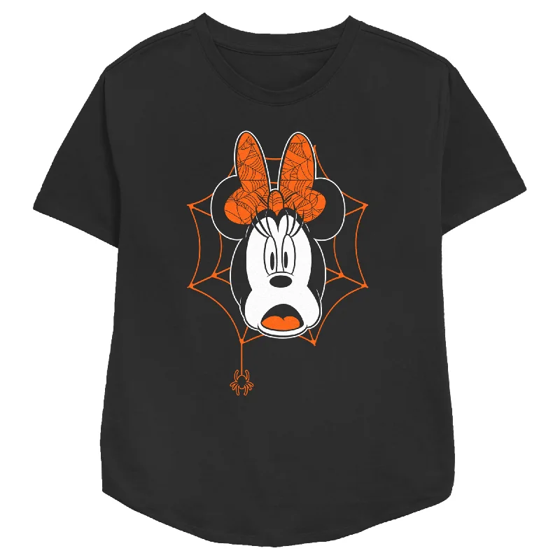 Women's Minnie Mouse Minnie Mouse Frightened T-Shirt-- Real Fur Shearling Chenille