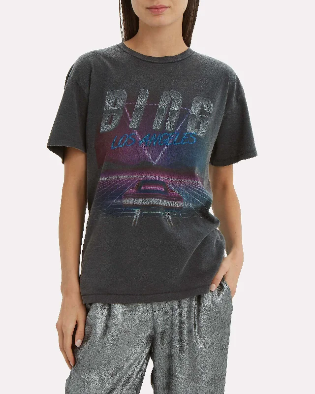 "Viper" Black T-Shirt-- Graphic T-Shirt Round Neck Polyester