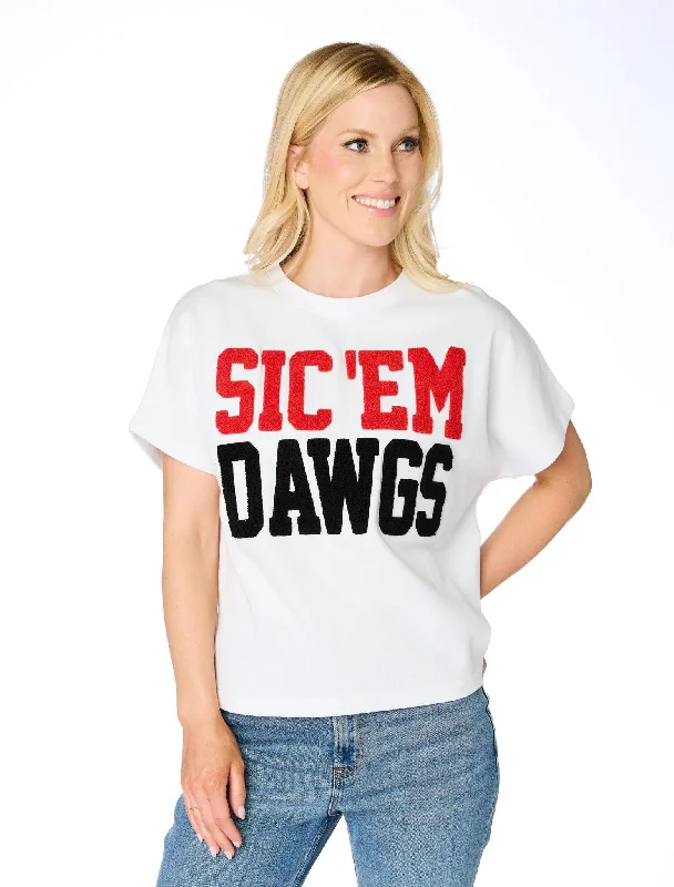Stewart Simmons UGA The Boxy Chenille Shirt Womens-- Knit Fabric Woven Fabric Fleece Fabric