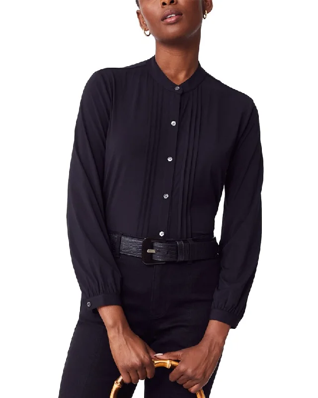 J.Mclaughlin Lisette Shirt-- Print Jacquard Patchwork