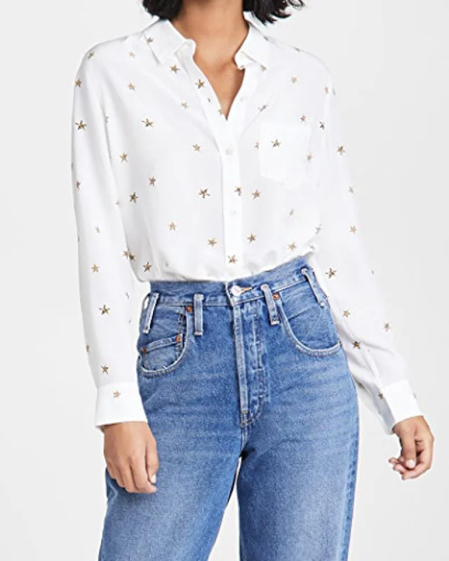"Kate" Animal Stars Shirt-- Sequined Glittery Shiny