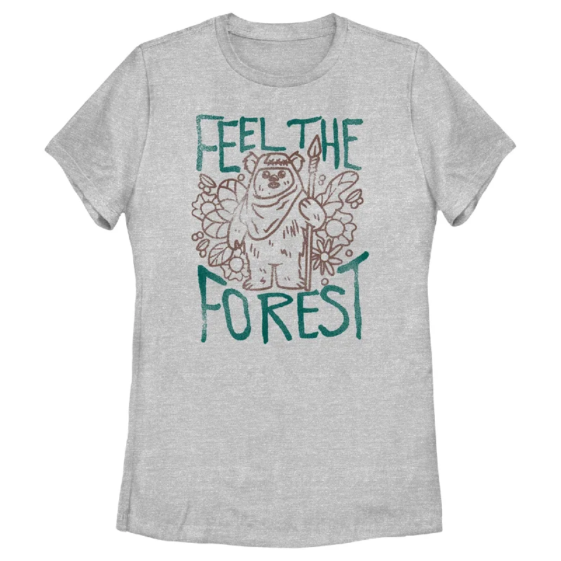 Women's Star Wars: Return of the Jedi Feel the Forest T-Shirt-- Anti-Shrink Durable Soft Women's Star Wars: Return of the Jedi Feel the Forest T-Shirt-- Anti-Shrink Durable Soft