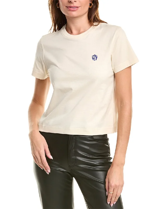 Burberry Logo T-Shirt-- Polka Dot Checkered Tartan