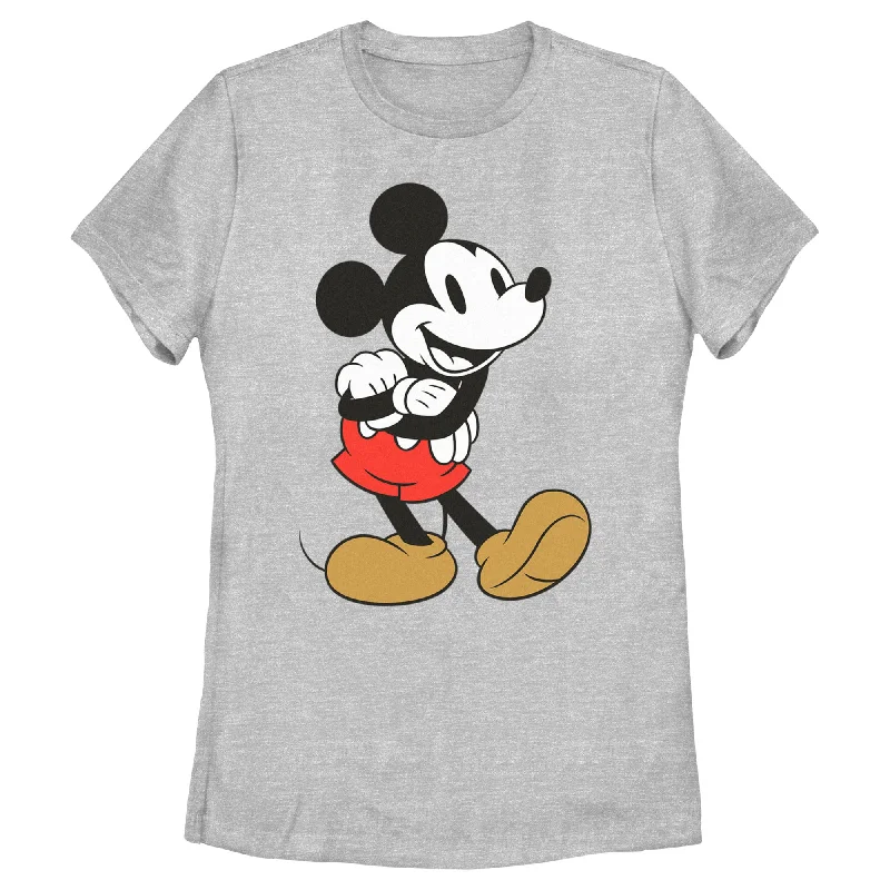 Women's Mickey & Friends Retro Pose T-Shirt-- Satin Blend Silk Blend Wool Blend