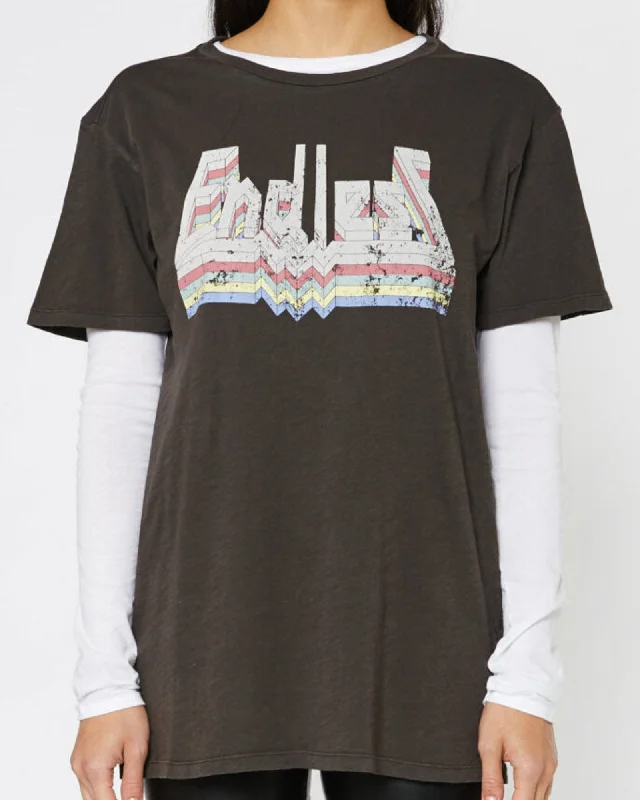 "Endless" t shirt-- Spandex Blend Rayon Blend Denim Blend