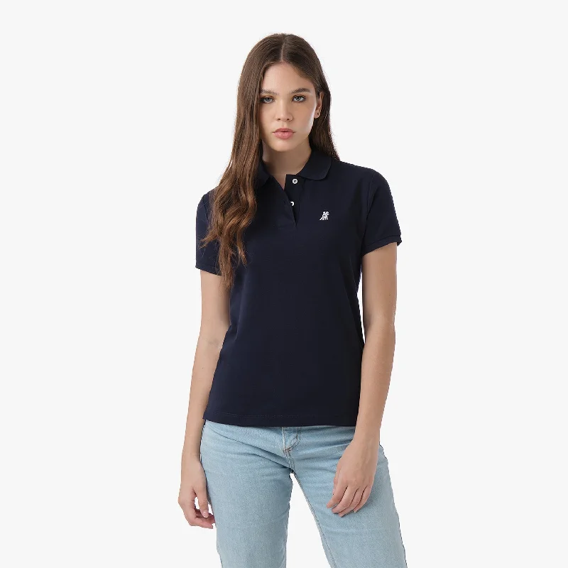Women's Regular Fit Polo Shirt-- Collared Crew Neck Turtle Neck