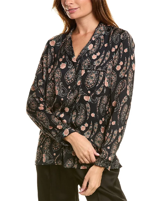 The Kooples Satin Shirt-- Anti-Pilling Machine Wash Handmade