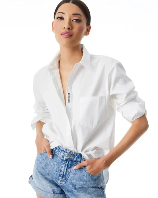 "Finley" Oversized Button Down Shirt-- Modern Contemporary Chic