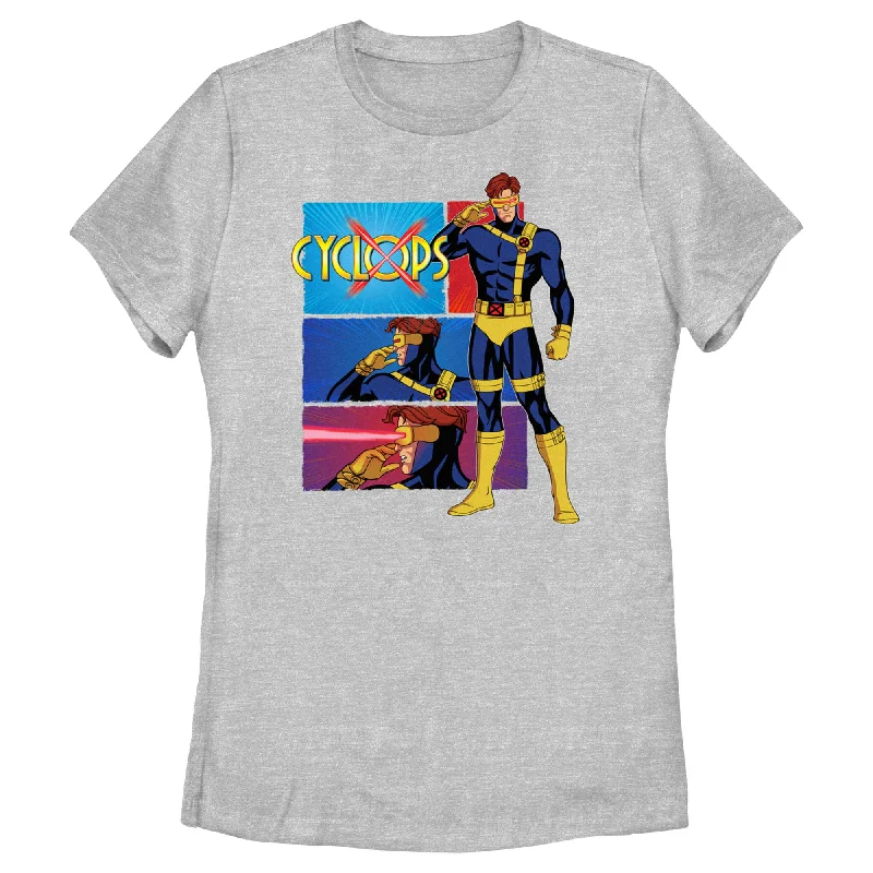 Women's Marvel: X-Men '97 Cyclops Poses Portrait T-Shirt-- Satin Blend Silk Blend Wool Blend