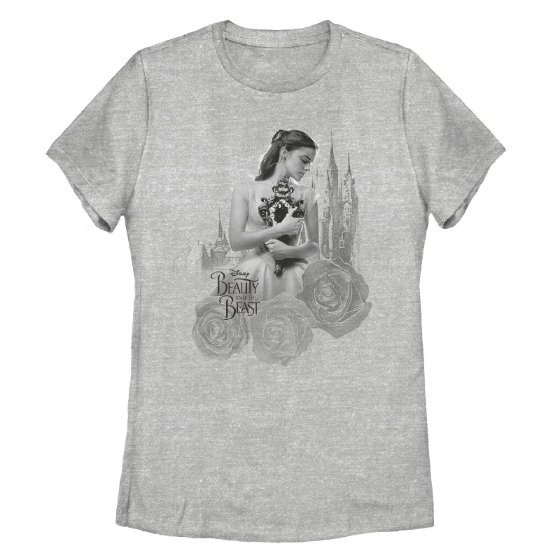 Women's Beauty and the Beast Belle's Mirror T-Shirt-- Fleece Nylon Spandex