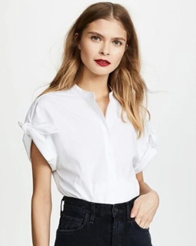 "Sanaa" Stretch Cotton Shirt-- Knit Fabric Woven Fabric Fleece Fabric