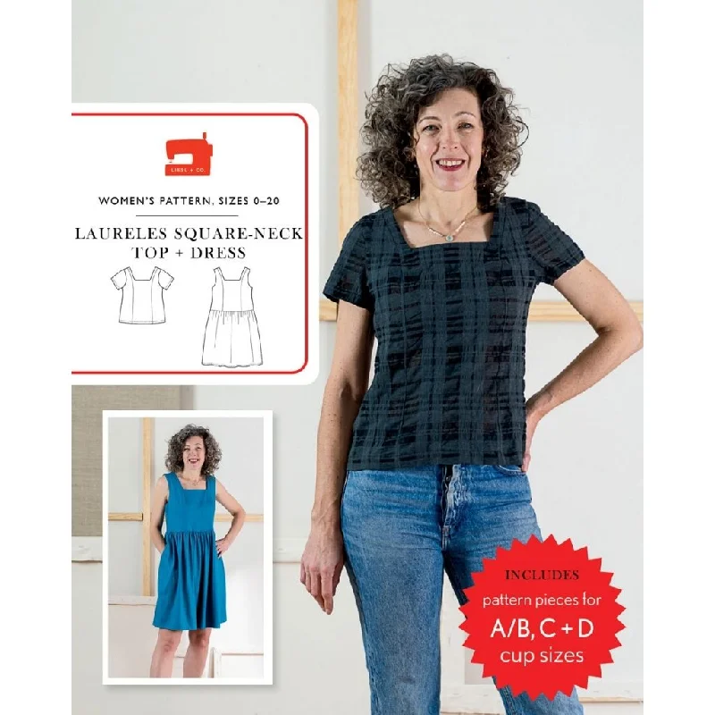 Liesl + Co. Laureles Square-Neck Top + Dress Tunics Sophisticated sleek