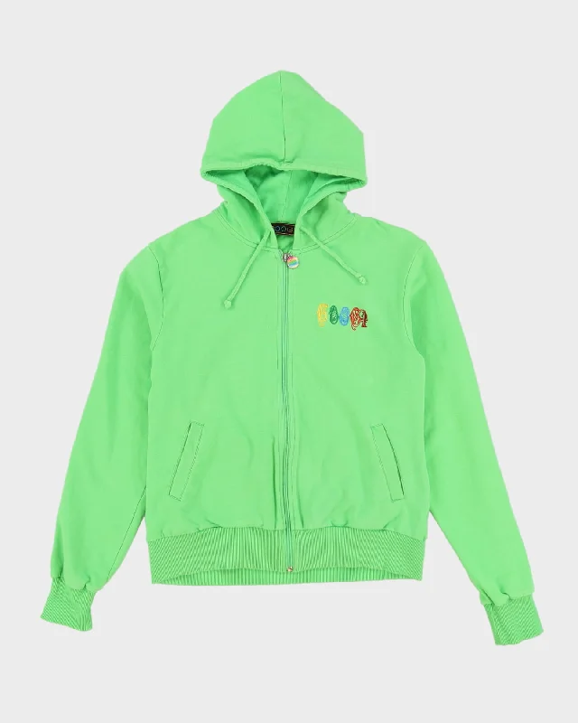 00s Coogi Green Full-Zip Hoodie - L Hoodie Jacket Zipper Layering