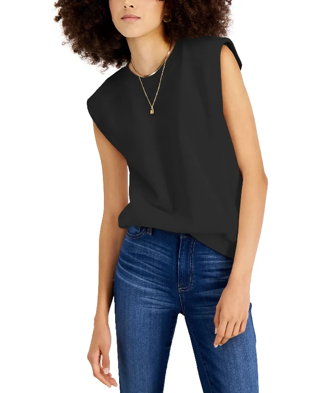 INC International Concepts Sleeveless Sweatshirt Hoodie with Hem Fringe Bohemian Relaxed