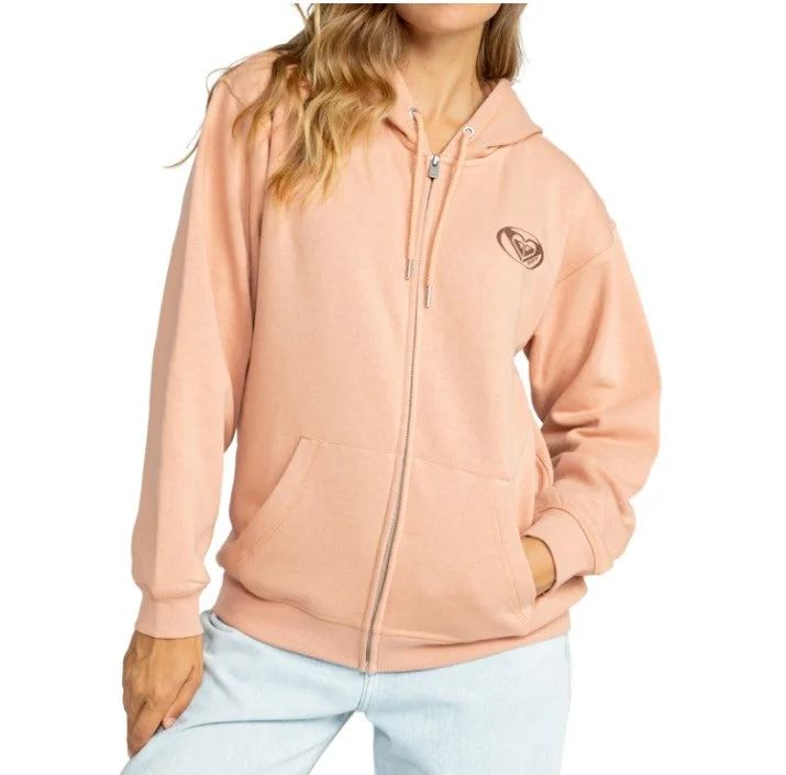 Roxy Surf Stoked Brushed Zip Hoodie - Win24 Hoodie with Elastic Waist Stretchable Comfortable