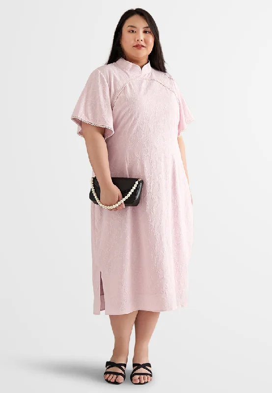 Dailu CNY Textured Flared Sleeves Cheongsam Dress Tunics Review highly