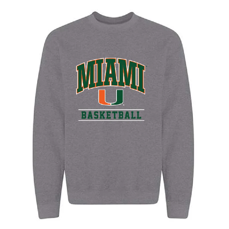 Miami - NCAA Women's Basketball : Ahnay Adams - Classic Shersey Crewneck Sweatshirt Hoodie with Full-Zip Functional Layering