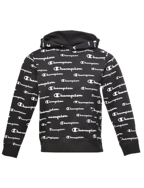 Champion Hoodie - M Hoodie with Cropped Fit Short Trendy