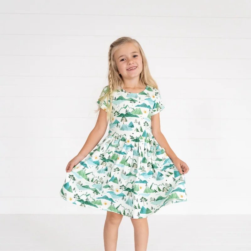 Mountain Mist Patch Pocket Dress Tunics Versatile all-occasion