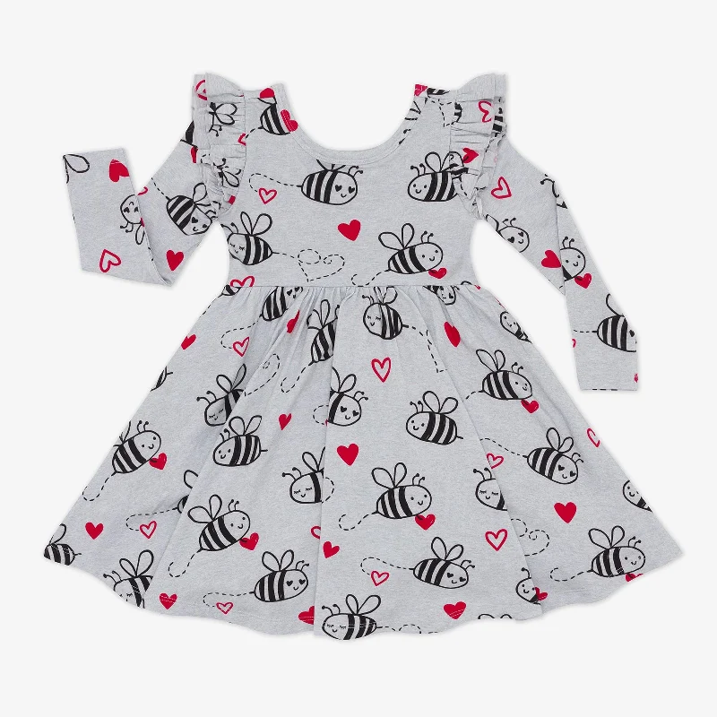 Bee Mine Flutter Twirl Dress Tunics Sophisticated sleek