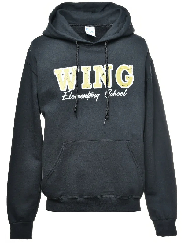 Wing Elementary School Printed Hoodie - M Hoodie Jacket Zipper Layering