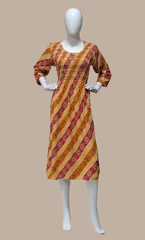 Cerise Embroidered Kurti Dress Tunics Running lightweight