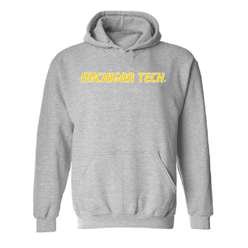 Michigan Tech - NCAA Women's Basketball : Kendall Standfest - Generic Shersey Hooded Sweatshirt Hoodie with Neon Bright Vibrant