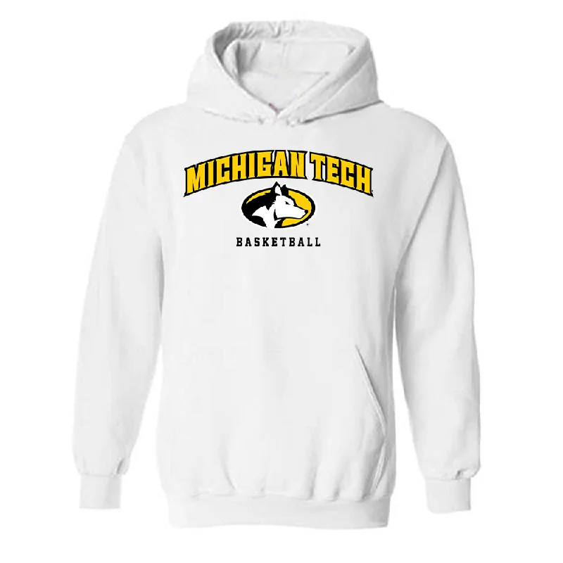 Michigan Tech - NCAA Women's Basketball : Kendall Standfest - Classic Shersey Hooded Sweatshirt Hoodie with Puffed Sleeves Voluminous Trendy