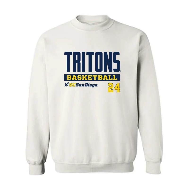 UCSD - NCAA Women's Basketball : Kayanna Spriggs - Classic Fashion Shersey Crewneck Sweatshirt Hoodie with Elastic Cuffs Stretchable Comfortable