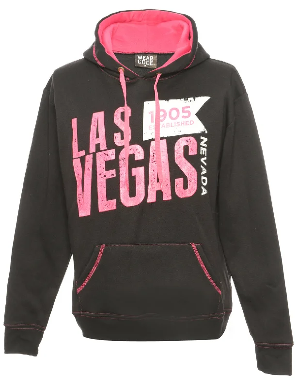 Las Vegas Printed Sweatshirt - S Hoodie with Double Zipper Versatile Adjustable