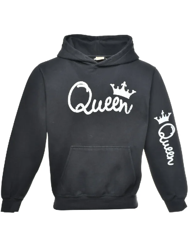 Black Queen Hoodie - M Oversized Hoodie Comfort Casual