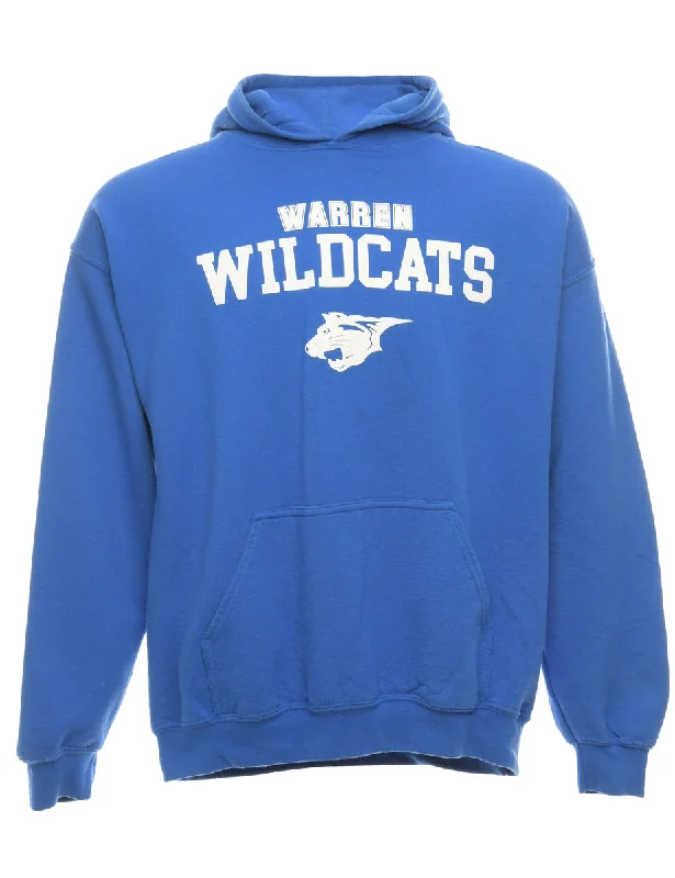 American Football Printed Sweatshirt - L Hoodie with Earth Tones Natural Calm