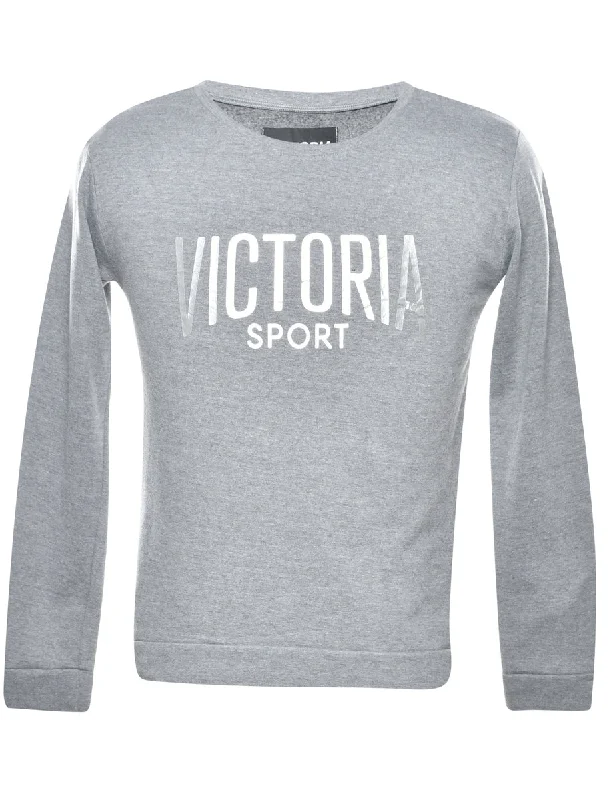 Petites Victoria Sport Printed Sweatshirt - S Hooded Sweatshirt Casual Wear Street Style