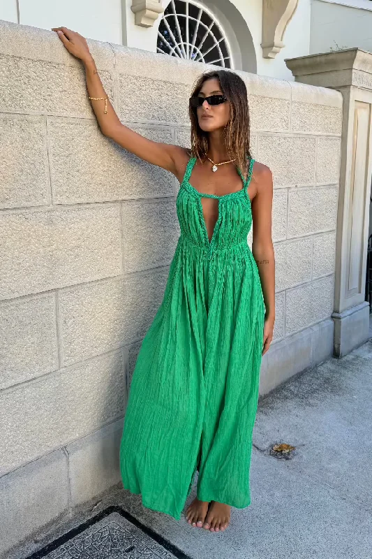 Gaia Dress Emerald Tunics Brand named