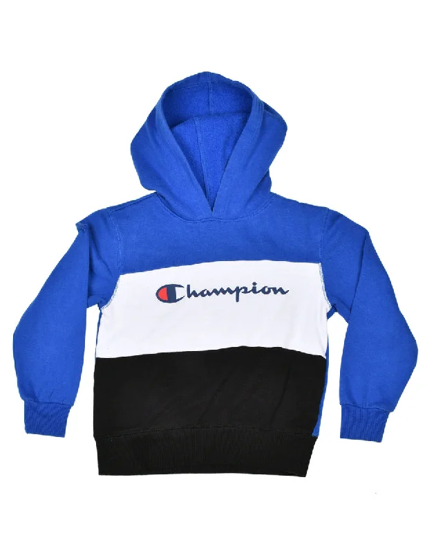 Little Champion Hooded Sweatshirt  - 6 YEARS Hoodie with Typography Text Message