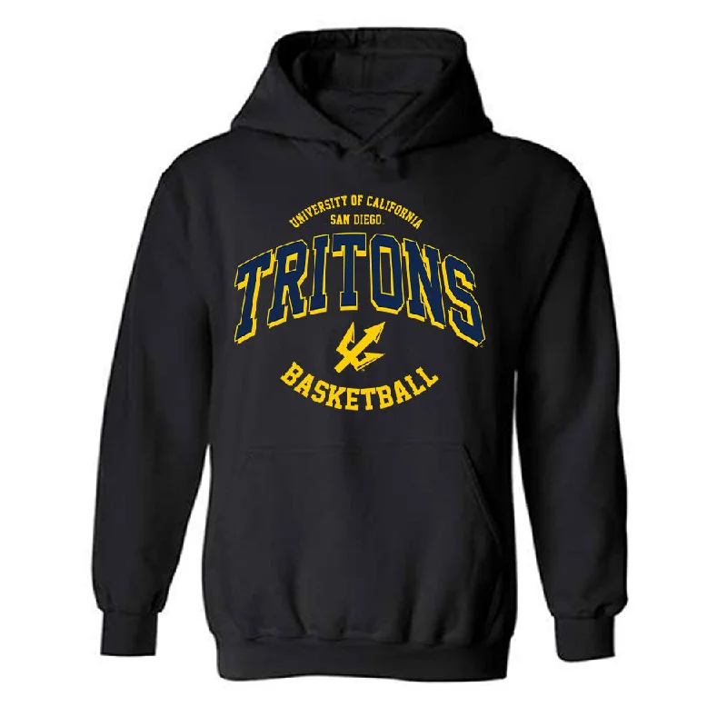 UCSD - NCAA Women's Basketball : Kayanna Spriggs - Classic Fashion Shersey Hooded Sweatshirt Hoodie with Batwing Sleeves Loose Dramatic
