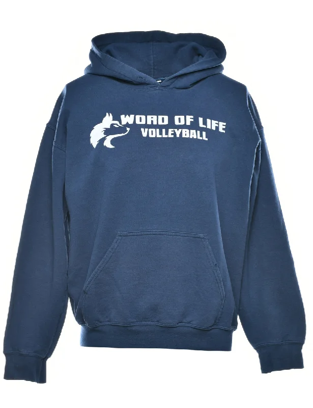 Word Of Life Volleyball Hoodie - M Graphic Hoodie Design Print