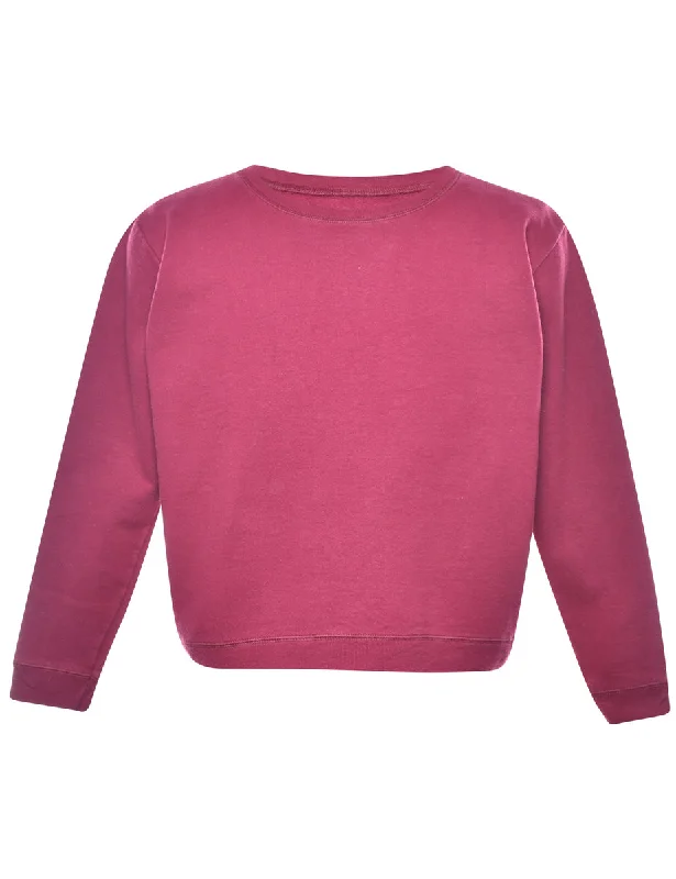Burgundy Plain Sweatshirt - M Hoodie with Strings Custom Fit Adjustable