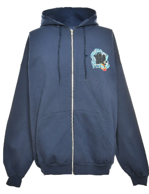 Disney Hooded Cartoon Sweatshirt - XL Hoodie with Hem Lace Feminine Delicate