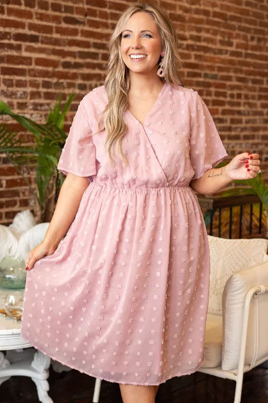 Evening In The Park Dress, Mauve Tunics Luxurious high-end