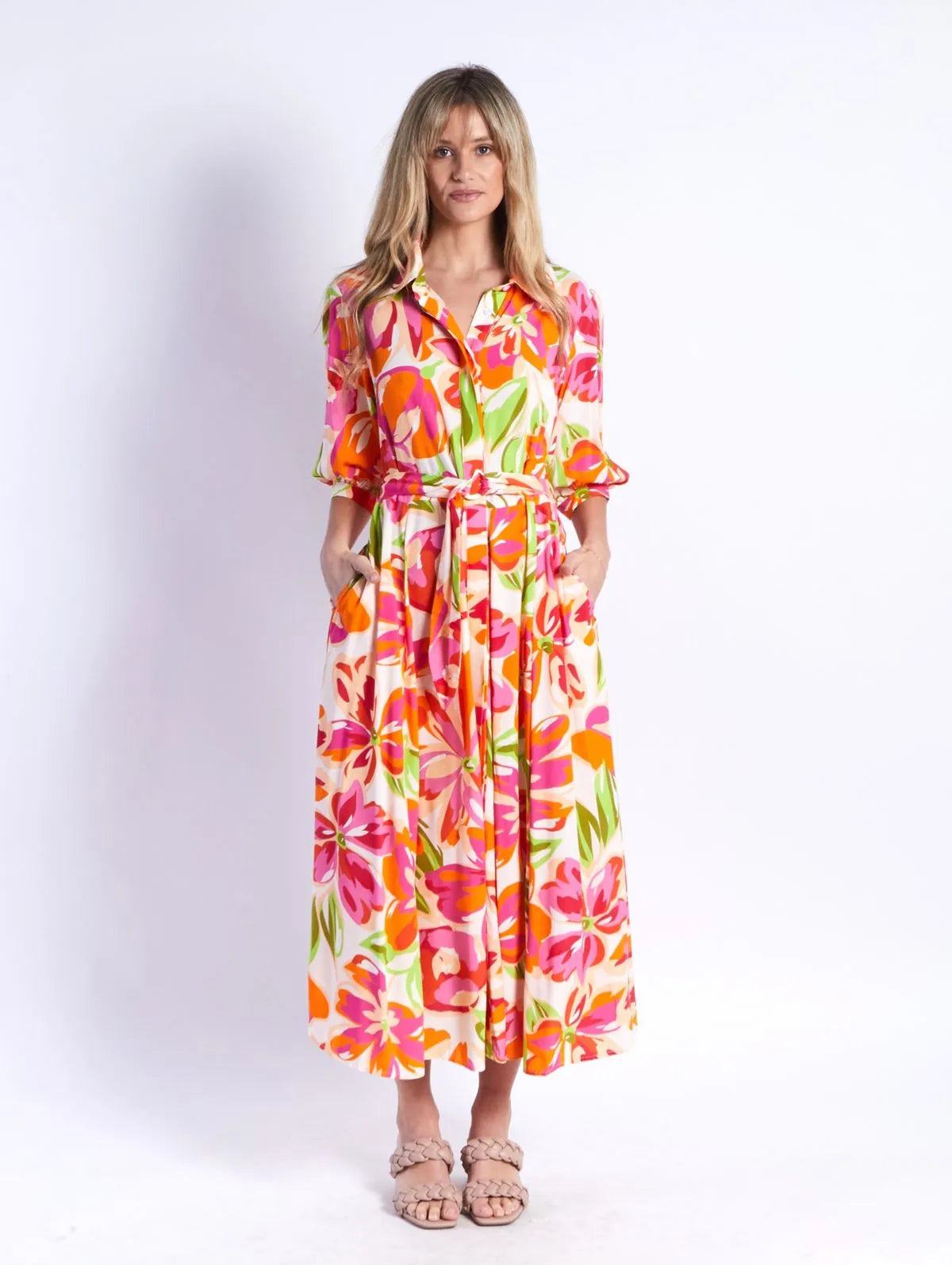 LEONI BIANCA DRESS FLORAL Tunics Custom made