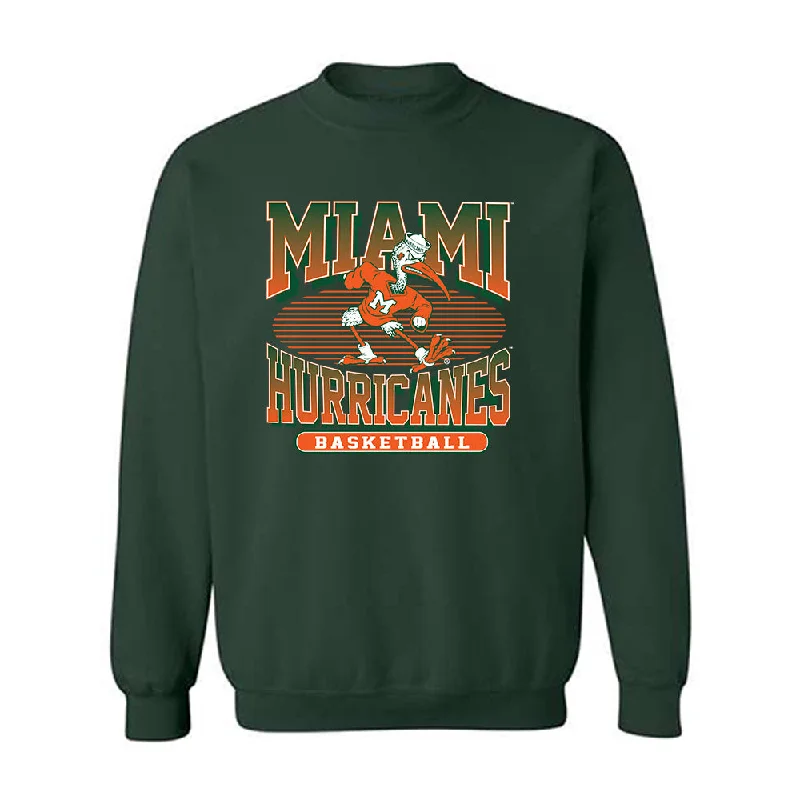 Miami - NCAA Women's Basketball : Ahnay Adams - Classic Shersey Crewneck Sweatshirt Hoodie with Turtle Neck Cozy Winter